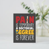 Doctoraatsdoctoraatsdiploma Afstuderen College Briefkaart (Staand voorkant)