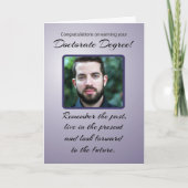 Doctoraatsgraad Aangepast foto-Afstuderen onthoude Kaart (Voorkant)