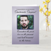 Doctoraatsgraad Aangepast foto-Afstuderen onthoude Kaart (Gele Bloem)