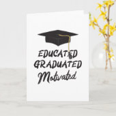 Doctoraatsgraad Afgestudeerd Pet Kaart (Gele Bloem)