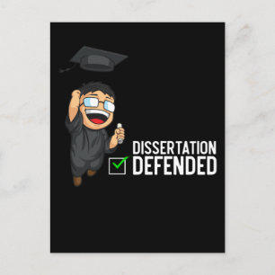 Doctorate Afstuderen Dissertation Defense PhD Briefkaart