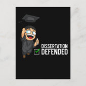 Doctorate Afstuderen Dissertation Defense PhD Briefkaart (Voorkant)