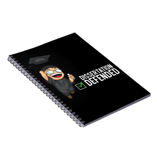 Doctorate Afstuderen Dissertation Defense PhD Notitieboek (Rechterzijde)