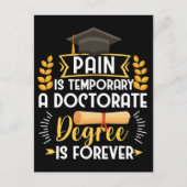 Doctorate Dissertation Defense PhD Afstuderen Briefkaart (Voorkant)