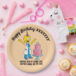 DOCTORS BIRTHDAY orange pediatric anti-stress Papieren Bordje