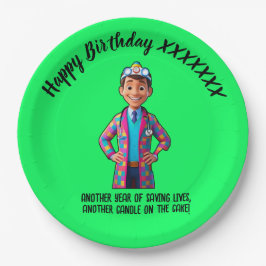 DOCTORS BIRTHDAY PARTY green anti-stress Papieren Bordje