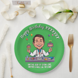DOCTORS BIRTHDAY PARTY GREEN ANTISTRESS PAPIEREN BORDJE