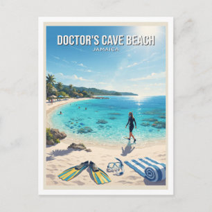 Doctor's Cave Beach Montego Bay Jamaica Aandenken Briefkaart