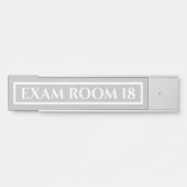 Doctor's Examen Room Kantoor Deurteken grijs Deurbordje (Voorkant)