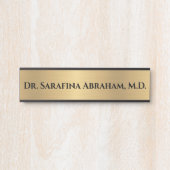 Doctor's Kantoor Deurbord Gold Foil Doctor Deurbordje (Voorkant)