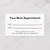 Doctor's Medical Office Your Next Appointment Card Afsprakenkaartje (Voorkant)
