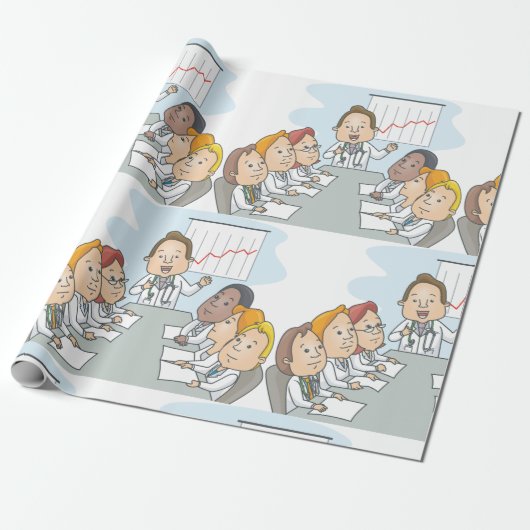 Doctors Meeting Cadeaupapier (Uitgerold)