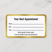 Doctors Office White Gold Uw volgende benoeming Afsprakenkaartje (Voorkant)