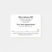 Doctor's Office Your Next Appointment Reminder Post-it® Notes (Voorkant)