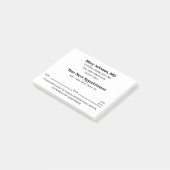 Doctor's Office Your Next Appointment Reminder Post-it® Notes (Schuin)