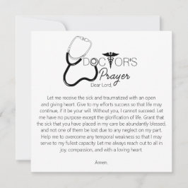 Doctors Prayer Kaart