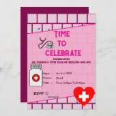 Doctor's stylish birthday kaart (Voorkant / Achterkant)