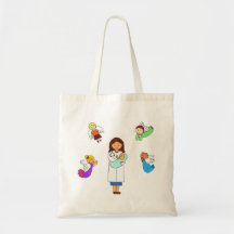 Doctors Surrounded by Angels Tote Bag