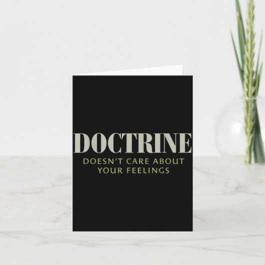 Doctrine Doesn't Care About Your Feelings Christia Kaart (Voorkant)