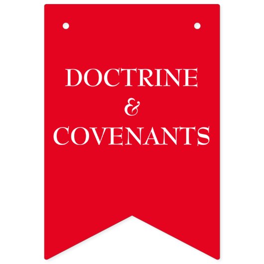 Doctrine en Covenants banner LDS primaire (Eerste vlag)