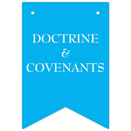 Doctrine en Covenants banner LDS primaire (Derde vlag)