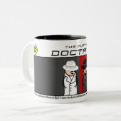 Doctrine-Man! "Spies like us" koffie-Mok Tweekleurige Koffiemok (Voorkant links)