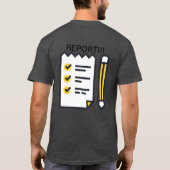 Document en rapport!!! t-shirt (Achterkant)