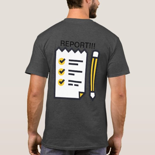 Document en rapport!!! t-shirt (Achterkant)