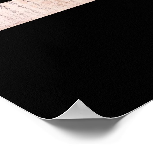 Document geschreven door Miyamoto Musashi, c. jare Poster (Hoek)