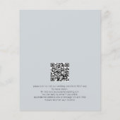 DOCUMENT Minimalistische Tekst QR Code Waterverf B Flyer (Achterkant)