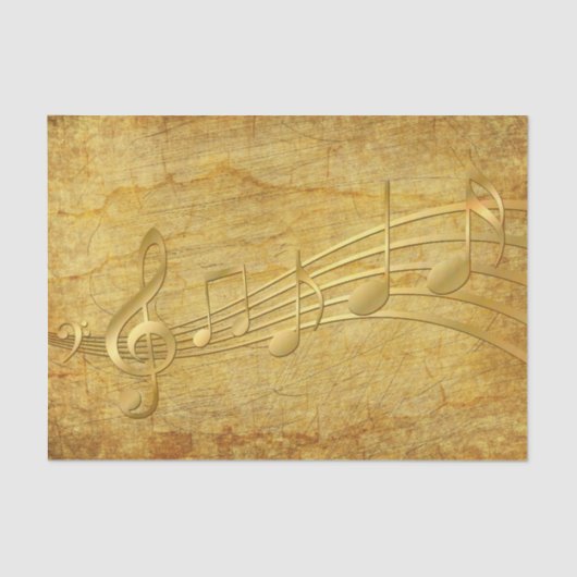 document muzieknoten tissuepapier (Voorkant)