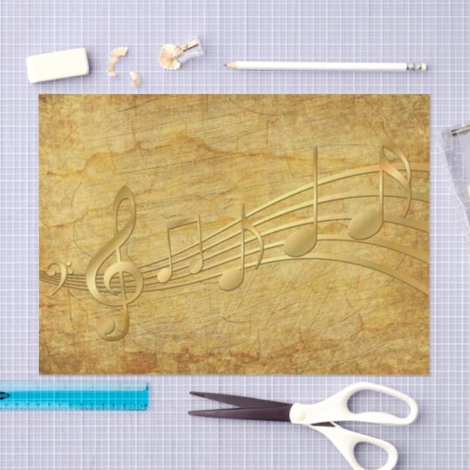  document muzieknoten tissuepapier (Craft)