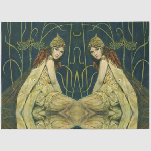 document Nymph Art Nouveau Tissuepapier (Voorkant)