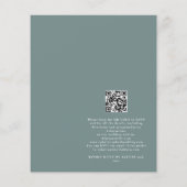 DOCUMENT QR Code Boheemse Huwelijkstaart Blauw Uit Flyer (Achterkant)