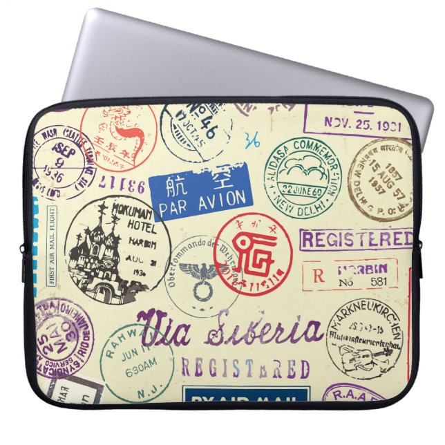  document: Stempel Set Collectie. Laptop Sleeve (Voorkant)