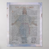 Document van de "levende Christus"-schilderreeks Poster (Voorkant)