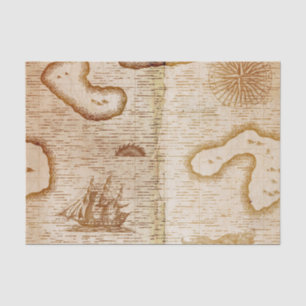 document voor het loskoppelen van scheepskaarten tissuepapier