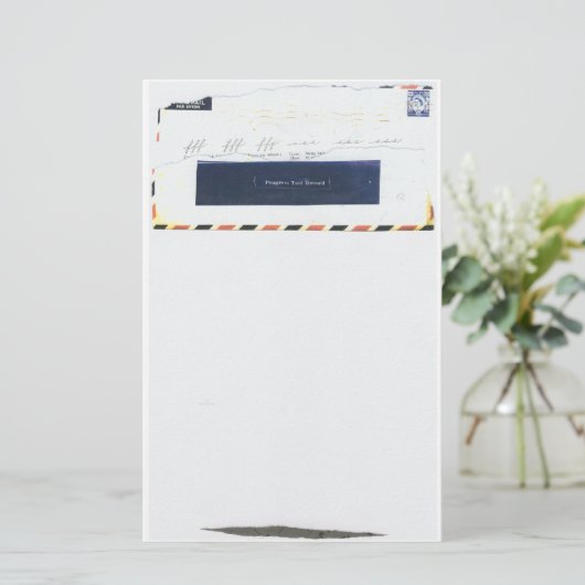 Documentatie voor luchtposttests briefpapier (Staand voorkant)