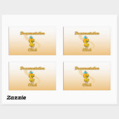 Documentatieknop Rechthoekige Sticker (Vel)