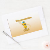 Documentatieknop Rechthoekige Sticker (Envelop)