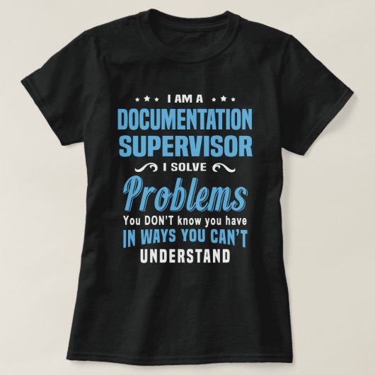 documentatietoezichthouder t-shirt (Design voorkant)