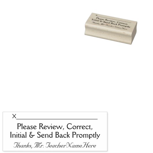 DocumentReview aanvragen en onderwijsnaam Rubberstempel (Gestempeld)