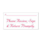 DocumentReview Rubberstempel Zelfinktende Stempel (Design)