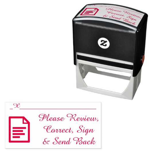 DocumentReview Verzoek Rubber Stempel (In situ)