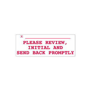 DocumentReview Verzoek Rubber Stempel