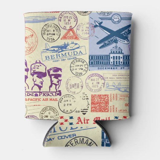 documentstempel decor set blikjeskoeler (Voorkant)