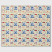  documentstempel decor set cadeaupapier (Vlak)