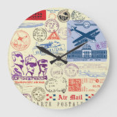 documentstempel decor set grote klok (Voorkant)