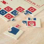  documentstempel decor set legpuzzel (Zijkant)