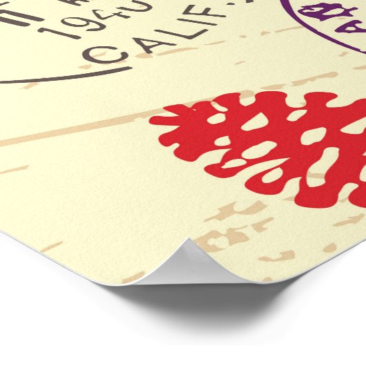  documentstempel decor set poster (Hoek)